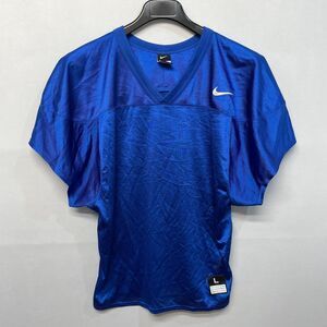 Nike Football Adult Men Football Practice Jersey Top Size Large Blue B374 -12